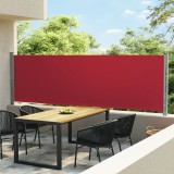 Cumpara ieftin Gossi copertina laterala retractabila de terasa, rosu, 140x600 cm