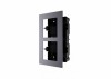 PANOU frontal HIKVISION pentru 2 module de videointerfon modular Hikvision DS-KD-ACF2, montare incastrata, aluminiu, doza de plastic inclusa, &quot;DS-KD-A