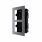 PANOU frontal HIKVISION pentru 2 module de videointerfon modular Hikvision DS-KD-ACF2, montare incastrata, aluminiu, doza de plastic inclusa, &quot;DS-KD-A