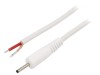 Cablu Alimentare DC Alb 0,5m 1x1mm2