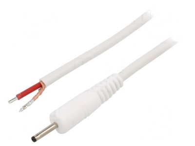 Cablu Alimentare DC Alb 0,5m 1x1mm2 foto