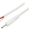 Cablu Alimentare DC Alb 0,5m 1x1mm2