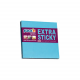 Notes Autoadeziv Extra-sticky 76 X 76mm, 90 File, Stick&quot;n - Albastru Neon