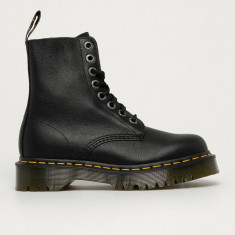 Dr. Martens bocanci de piele 1460 Pascal Bex Pisa femei, culoarea negru, cu toc plat 26206001