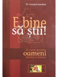 Leonard Azamfirei - E bine sa stii