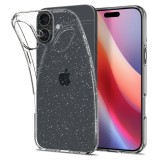Husa iPhone 16 Spigen Liquid Crystal Glitter, Crystal Quartz