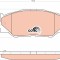 TRW GDB3410 COTEC set placute frana,frana disc