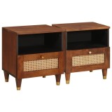 Cumpara ieftin Mese de noptieră cu sertar 2 pcs 40 x 33 x 46 cm