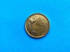 20 Francs 1952 Franta-AUNC-in realitate arata bine!