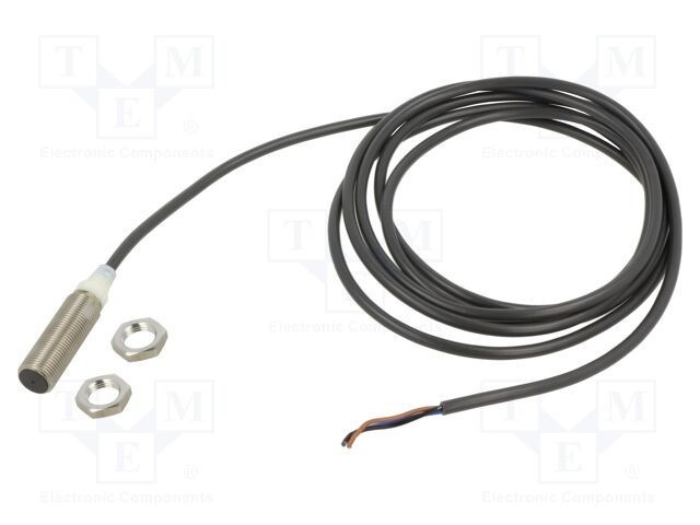 Senzor inductiv OMRON M12 0-8mm 12-24V PNP NO IP67 200mA cablu 2m