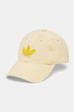 adidas Originals șapcă culoarea galben, cu imprimeu, JD5352