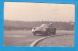 FOTOGRAFIE VECHE - AUTO DE CURSE, DIMENSIUNE 8.5 CM X 5.2 CM