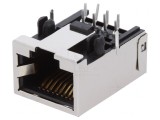 Soclu RJ45 Cat 5e Ecranat Profil Jos Aurit