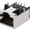 Soclu RJ45 Cat 5e Ecranat Profil Jos Aurit