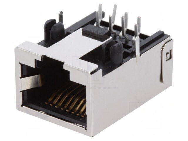 Soclu RJ45 Cat 5e Ecranat Profil Jos Aurit