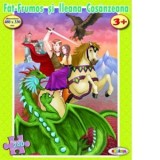 Puzzle 240 piese Fat-Frumos si Ileana Cosanzeana