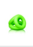 Inel Triplu Silicon Lichid Glow in the Dark, Verde Neon
