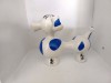 Bibelou vechi anii 70-80, portelan, caine, forme geometrice design modern, 13cm