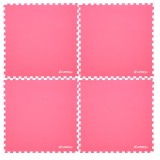 Saltea Fitness inSPORTline EVA40, 200x200cm, 1cm grosime, Rosu, Puzzle 4 Bucati, Aerobic, Gimnastica