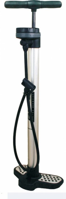 Pompa aluminiu Deluxe, cu manometru, lungime 700mm, culoare argintiu Cod:588080310RM