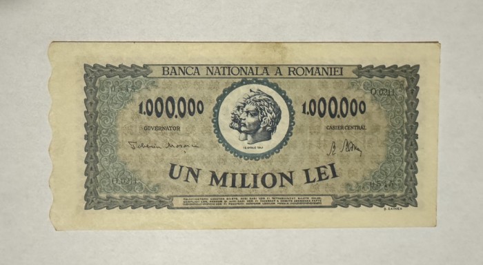 Bancnota Romania 1000000 lei 1947 aUNC
