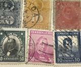 Timbre America Interbelica TMB1AMC Chile centavos - serie/lot 6