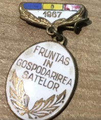 Insigna Fruntas in gospodarirea satelor 1967
