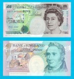 Marea Britanie (p#382A) 5 Pounds 1998 UNC &#039;George Stephenson&#039; serie: ED77 505362