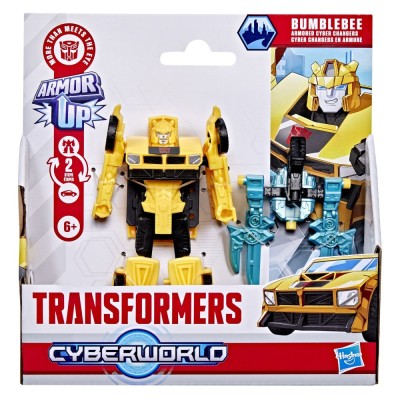 Transformers Cyberworld Robot Bumblebee Blindat Transformabil foto