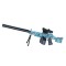 Mitraliera de jucarie electrica flippy cu bile de hidrogen de gel, gun bluster, tragere in rafala, varsta peste 6 ani, ochelari de protectie, 5000 de