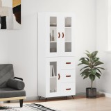 vidaXL Dulap &icirc;nalt, alb, 69,5x34x180 cm, lemn compozit