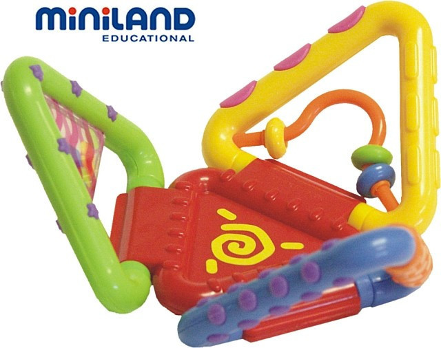 Jucarie pentru bebelusi Zornaitoare Triunghi Miniland