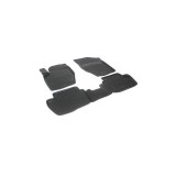 Covorase Auto Cauciuc Tip Tavita Norplast VW Sharan 1996-2010, Set 4 Bucati, Negre, Bordura Inalta