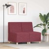 VidaXL Unitate Sofa Modulară Fără Brațe 2 pcs Roșu 55 x 74 x 82 cm 3399751