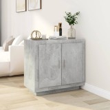 vidaXL Servantă, gri beton, 80x40x75 cm, lemn compozit