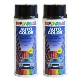 Vopsea Spray Auto Dupli-Color Skoda Negru Magic 9910, 400ml, Gri (2 bucati)