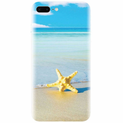 Husa silicon pentru Apple Iphone 8 Plus, Starfish Beach foto
