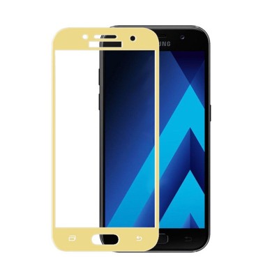 Folie sticla samsung galaxy a7 2017 5d auriu foto