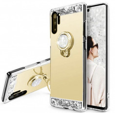 Husa oglinda cu pietricele si inel pt. Samsung Galaxy Note 10+ , Note 10 Plus foto