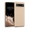Husa Kwmobile pentru Google Pixel 6a, Silicon, Auriu, 57960.66