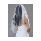 Cumpara ieftin Voal de Mireasa cu Perle - 90x160cm Bej - 20022