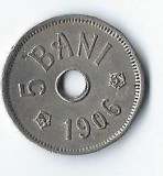Moneda 5 bani 1906 J - Romania