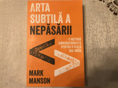 Arta subtila a nepasarii, Mark Manson foto