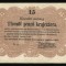 x529 UNGARIA REVOLUTIA DIN 1848 BANCNOTA DE 15 pengő krajcz&aacute;r 1849 VF text in romana scris cu litere cirilice