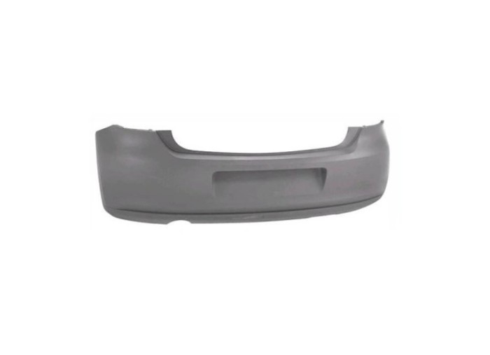 Bara spate VW POLO (6R), 08.2009-12.2017, grunduit, de vopsit; large cut out pentru exhaust,