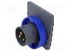 Conector alimentare AC, IEC 60309, IP67, 16A, 0,25kV, 250V AC, 3 pini, AMPHENOL - 2CMA101259R1000