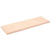 Polita de perete, 180x60x(2-6)cm, lemn masiv de stejar netratat, DKD Home Decor