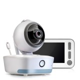 Cumpara ieftin Video monitor digital pentru bebelusi cu camera rotativa si urmarire inteligenta a miscarii, REER BabyCam XL 80440