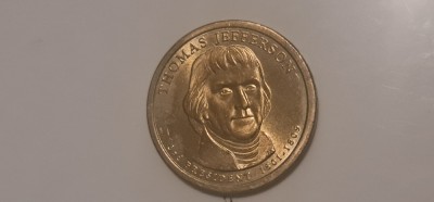 America - one dollar 2002 - Thomas Jeferson. foto