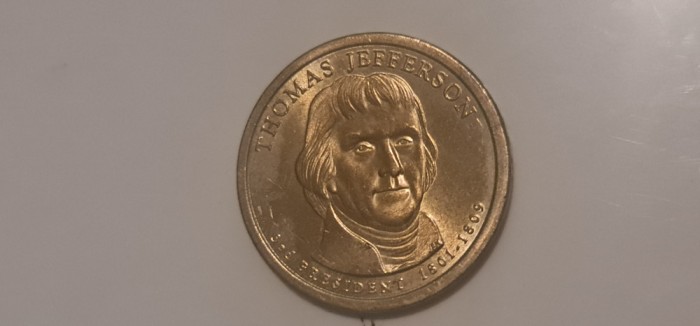 America - one dollar 2002 - Thomas Jeferson.